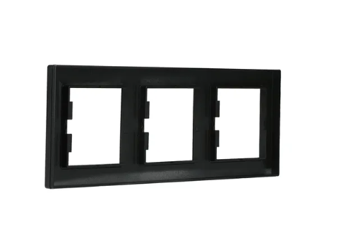 EPH5800371 Schneider Asfora – 3'lü Yatay Çerçeve – Antrasit - 5