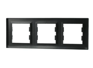 EPH5800371 Schneider Asfora – 3'lü Yatay Çerçeve – Antrasit - 7