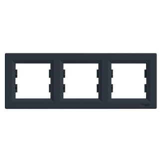 EPH5800371 Schneider Asfora – 3'lü Yatay Çerçeve – Antrasit - Schneider Electric