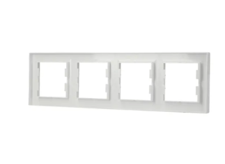 EPH5800421 Schneider Asfora – 4'lü Yatay Çerçeve – Beyaz - 3