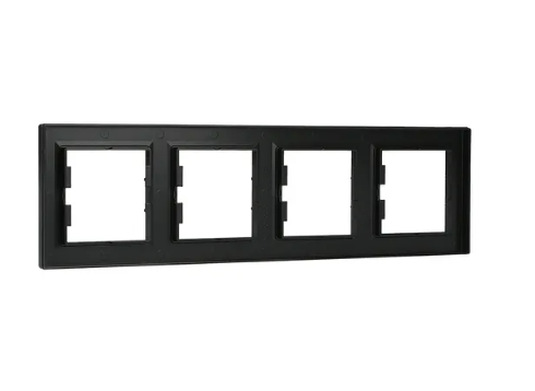 EPH5800471 Schneider Asfora – 4'lü Yatay Çerçeve – Antrasit - 6