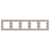 EPH5800569 Schneider Asfora – 5'li Yatay Çerçeve – Bronz - 1