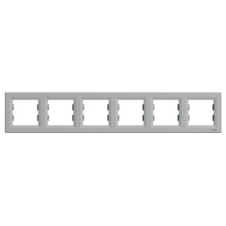 EPH5800661 Schneider Asfora – 6'lı Yatay Çerçeve – Alüminyum - 1
