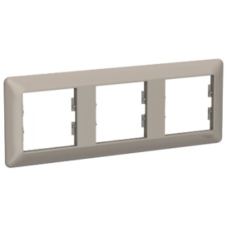 EPH5805369 Schneider Asfora EM Plus Üçlü Yatay Çerçeve – Bronz - 1