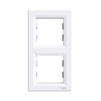 EPH5810221 Schneider Asfora Dikey Çiftli Çerçeve – Beyaz - 1