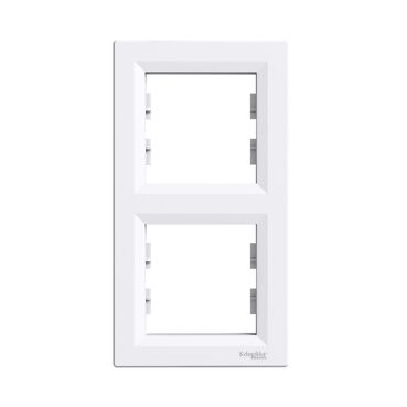 EPH5810221 Schneider Asfora Dikey Çiftli Çerçeve – Beyaz - 1