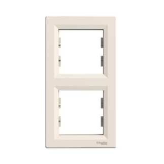 EPH5810223 Schneider Asfora Dikey Çiftli Çerçeve – Krem - 1