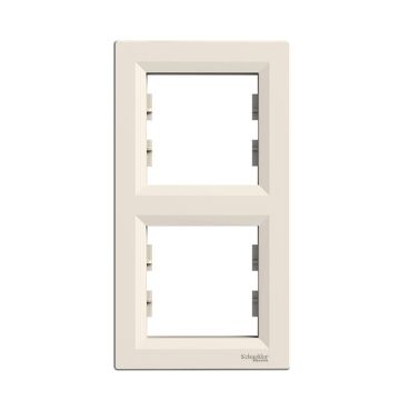 EPH5810223 Schneider Asfora Dikey Çiftli Çerçeve – Krem - 2