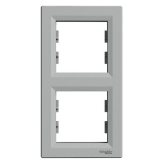 EPH5810261 Schneider Asfora Dikey Çiftli Çerçeve – Alüminyum - 1
