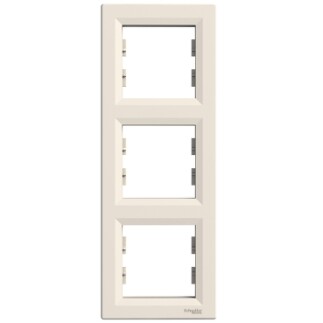 EPH5810323 Schneider Asfora Dikey Üçlü Çerçeve – Krem - 1