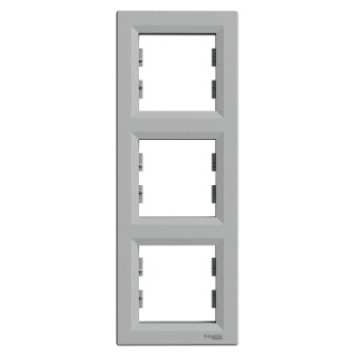 EPH5810361 Schneider Asfora Dikey Üçlü Çerçeve – Alüminyum - 1