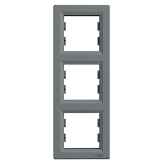 EPH5810362 Schneider Asfora Dikey Üçlü Çerçeve – Çelik - 1