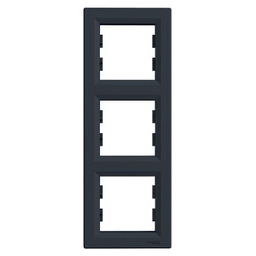 EPH5810371 Schneider Asfora Üçlü Dikey Çerçeve – Antrasit - 1