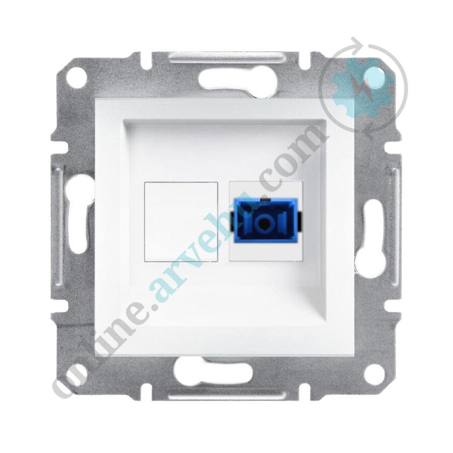 EPH8900121 Schneider Asfora Beyaz Fiber Optik Priz - 1