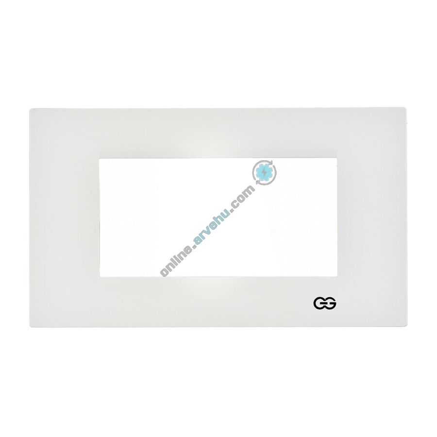 01431100-000145 Günsan Domino Beyaz Flat Dörtlü Çerçeve - 4M - 4