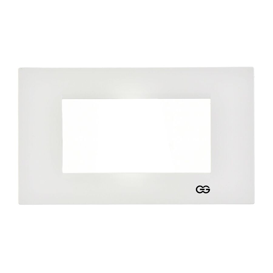 01431100-000145 Günsan Domino Beyaz Flat Dörtlü Çerçeve - 4M - 1