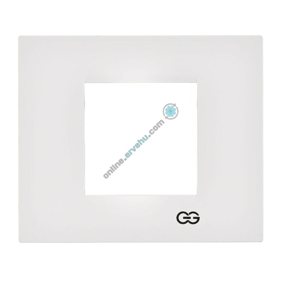 01431100-000141 Günsan Domino Beyaz Flat İkili Çerçeve - 2M - 4