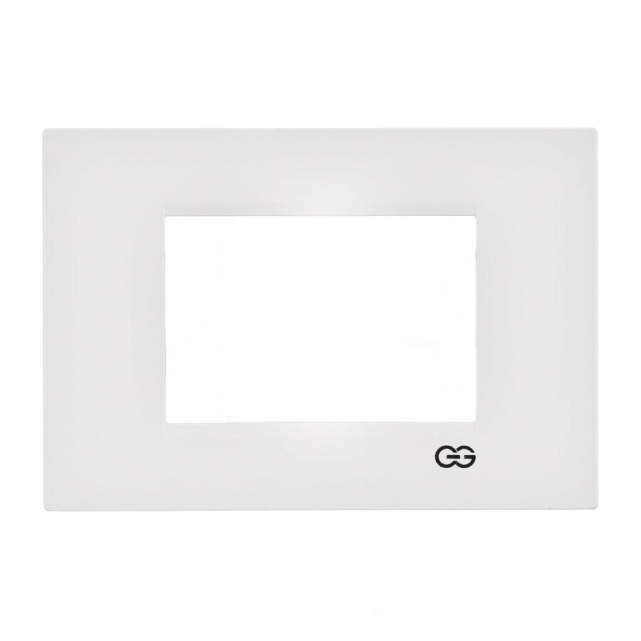 01431100-000143 Günsan Domino Beyaz Flat Üçlü Çerçeve - 3M - 1