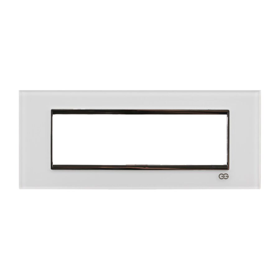 01461127-001177 Günsan Domino Beyaz & Krom Çerçeve Çıtası - 7M - 1