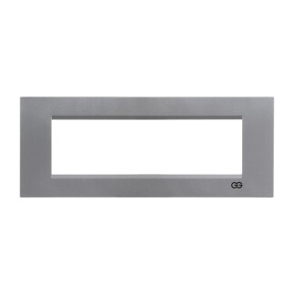 01431500-000143 Günsan Domino Gümüş Flat Üçlü Çerçeve - 3M - 6