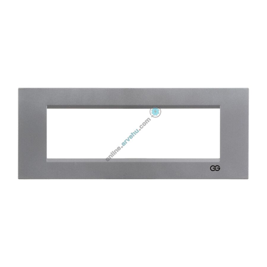 01431500-000143 Günsan Domino Gümüş Flat Üçlü Çerçeve - 3M - 6