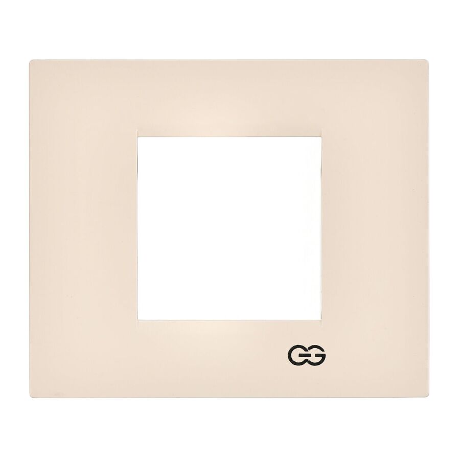 01431200-000141 Günsan Domino Krem Flat İkili Çerçeve - 2M - 1