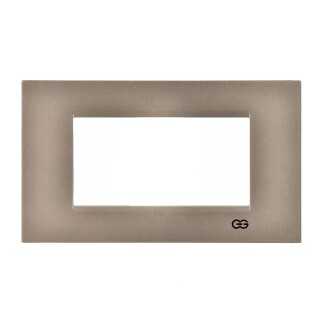 01432500-000145 Günsan Domino Metalik Bej Flat Dörtlü Çerçeve - 4M - 7
