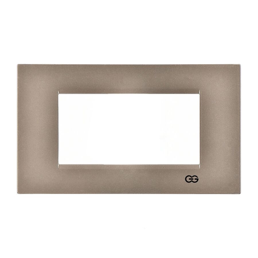 01432500-000145 Günsan Domino Metalik Bej Flat Dörtlü Çerçeve - 4M - 1