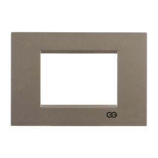 01432500-000143 Günsan Domino Metalik Bej Flat Üçlü Çerçeve - 3M - 7