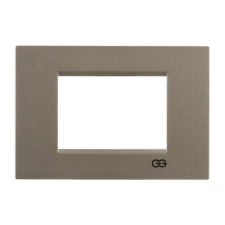 01432500-000143 Günsan Domino Metalik Bej Flat Üçlü Çerçeve - 3M - 4