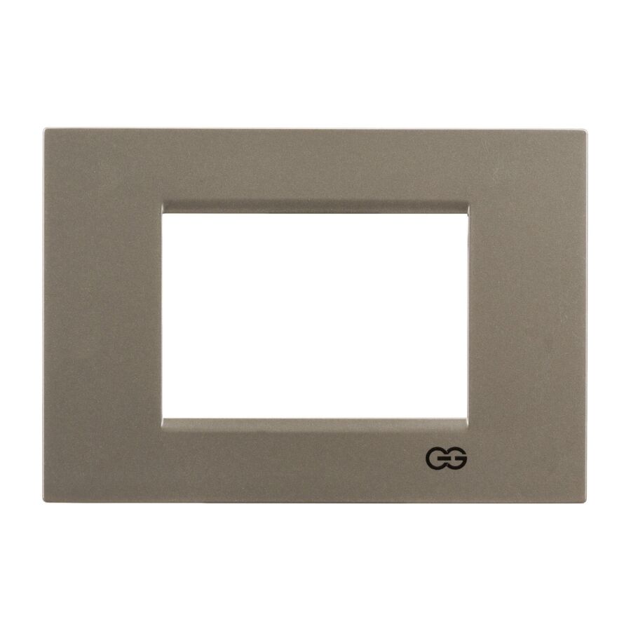 01432500-000143 Günsan Domino Metalik Bej Flat Üçlü Çerçeve - 3M - 1