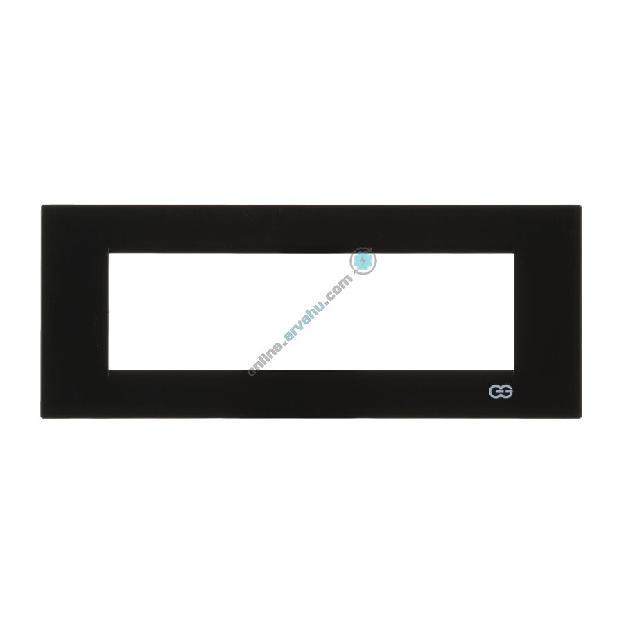 01433400-000143 Günsan Domino Metalik Siyah Flat Üçlü Çerçeve - 3M - 6