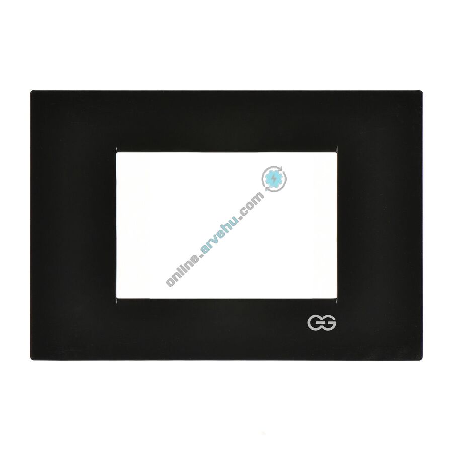 01433400-000143 Günsan Domino Metalik Siyah Flat Üçlü Çerçeve - 3M - 4
