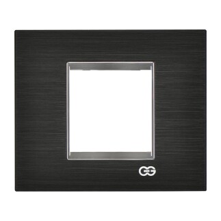 01461427-000141 Günsan Domino Siyah & Krom Çerçeve / Çıtası Krom- 2M - 5