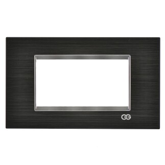 01461427-000141 Günsan Domino Siyah & Krom Çerçeve / Çıtası Krom- 2M - 4