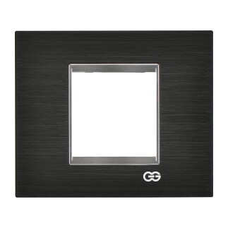 01461427-000141 Günsan Domino Siyah & Krom Çerçeve / Çıtası Krom- 2M - 1