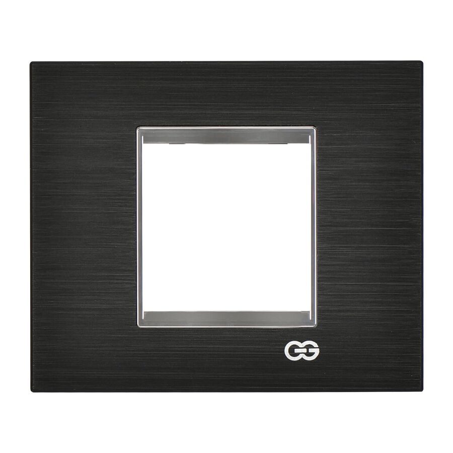 01461427-000141 Günsan Domino Siyah & Krom Çerçeve / Çıtası Krom- 2M - 1