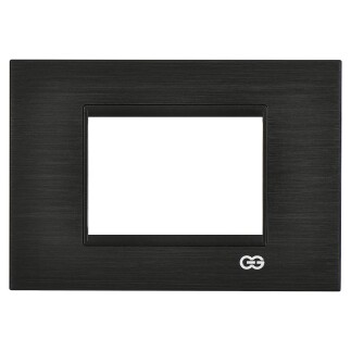 01461427-000177 Günsan Domino Siyah & Krom Çerçeve / Çıtası Krom- 7M - 4