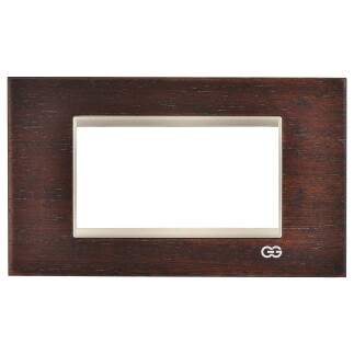 01468825-000145 Günsan Domino Venge & Metalik Bej Çerçeve / Çıtası Krom- 4M - Günsan Elektrik