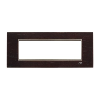 01468825-000177 Günsan Domino Venge & Metalik Bej Çerçeve / Çıtası Krom- 7M - Günsan Elektrik