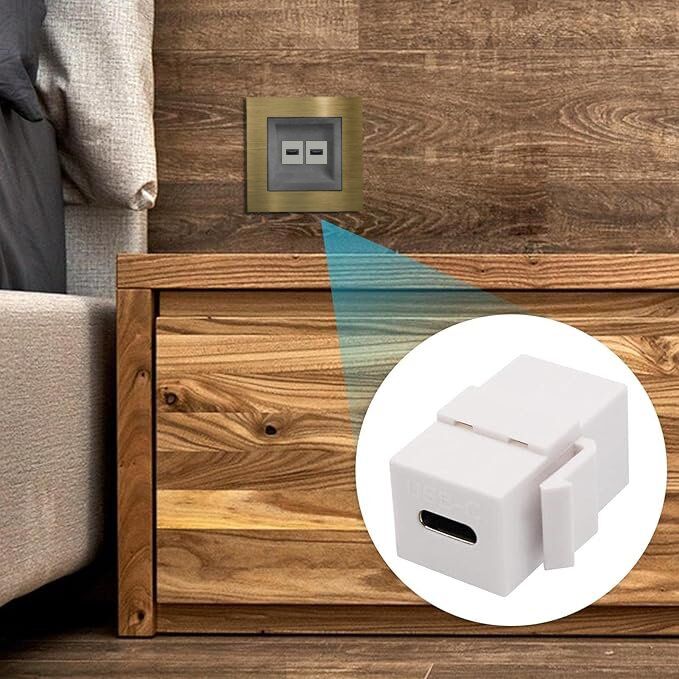 Arvehu Elektrik Type C Keystone Soketi - Beyaz - ARV8500101 - 5