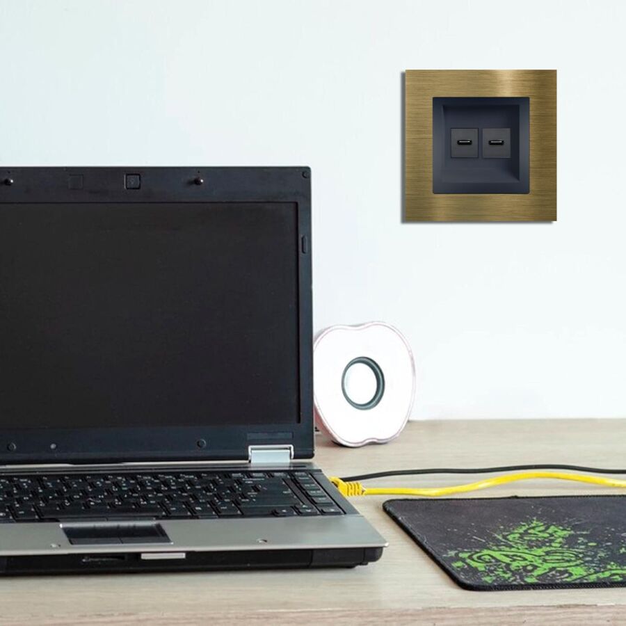 Arvehu Elektrik Type C Keystone Soketi - Beyaz - ARV8500101 - 6