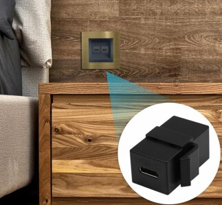 Arvehu Elektrik Type C Keystone Soketi - Siyah - ARV8500102 - 6