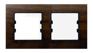 WOG602-71 AsFir Ahşap Amerikan Cevizi İkili Çerçeve (Mekanizma Hariç) - Arvehu Electric