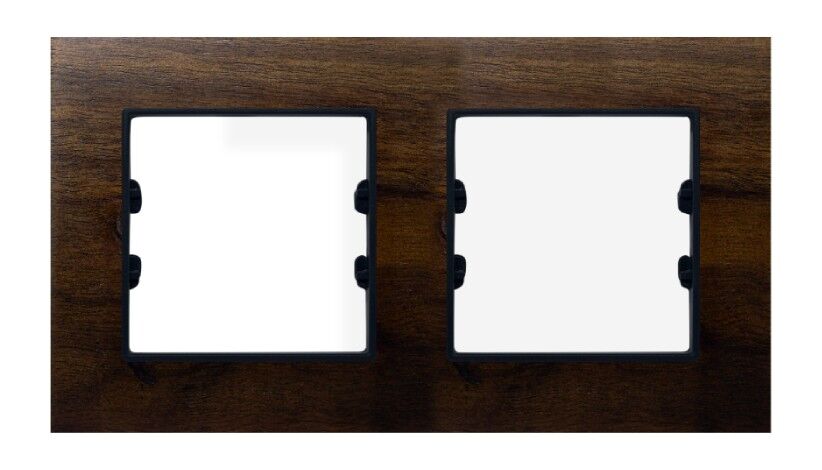 WOG602-71 AsFir Ahşap Amerikan Cevizi İkili Çerçeve (Mekanizma Hariç) - 1